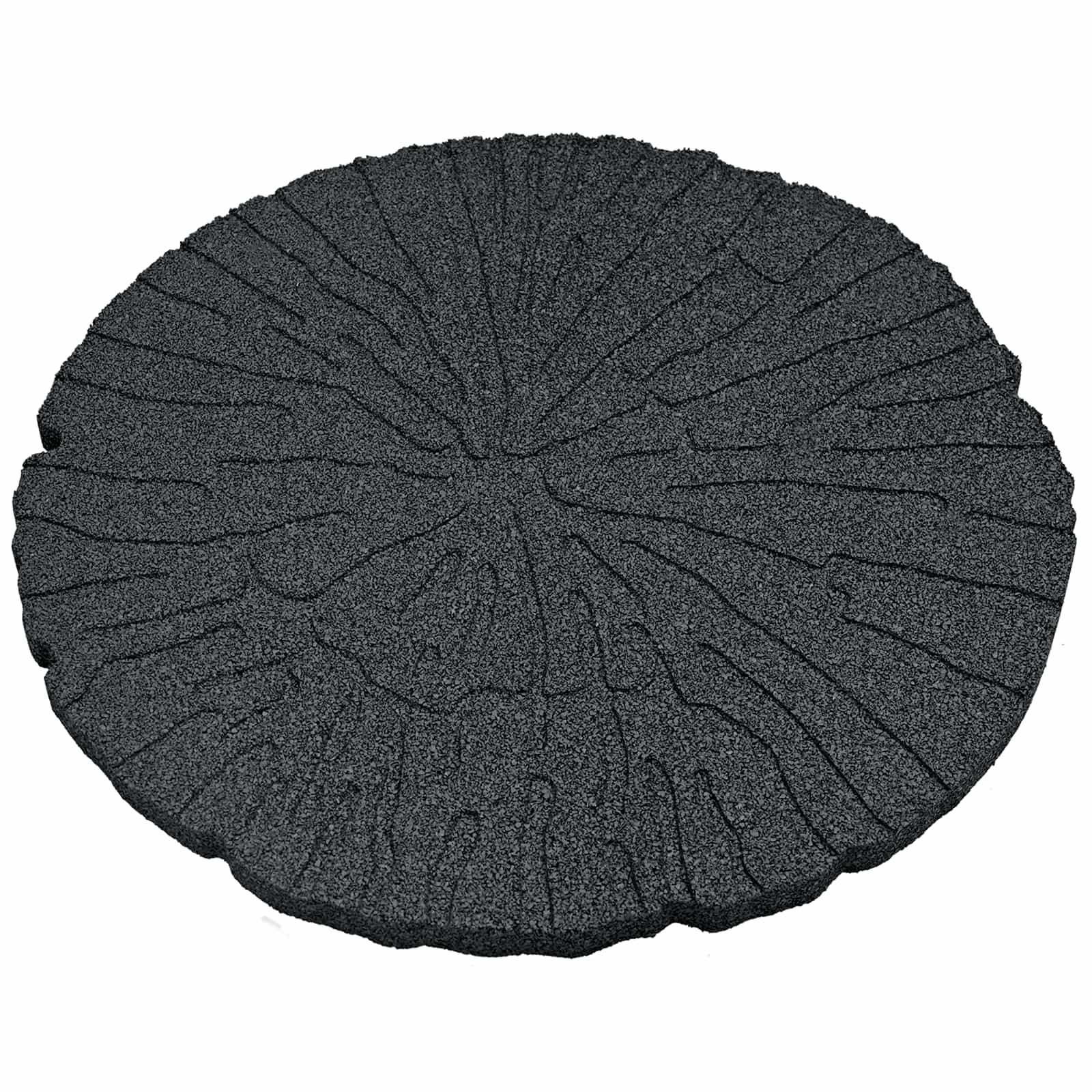 Stepping Stone 6 pcs Black Ø 45 x 1.8 cm Rubber