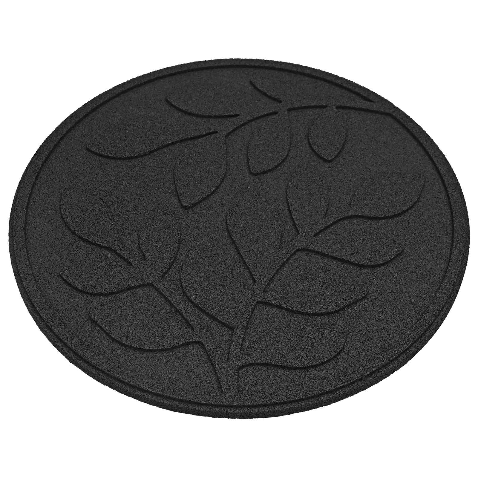 Stepping Stone 6 pcs Black Ø 44 x 2 cm Rubber