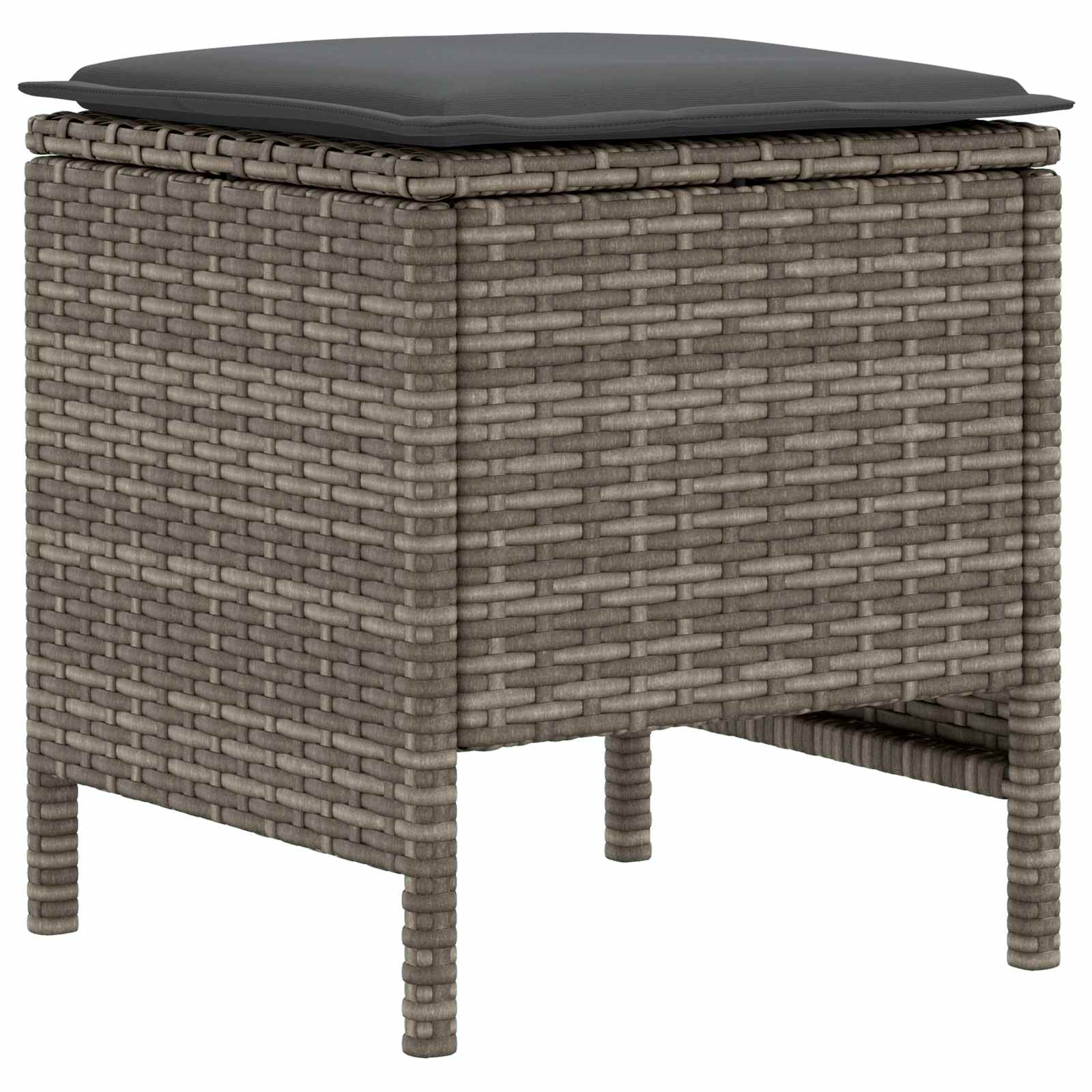 Furniture Sets with Pillow 8 pcs Grey and Dark Grey PE Rattan