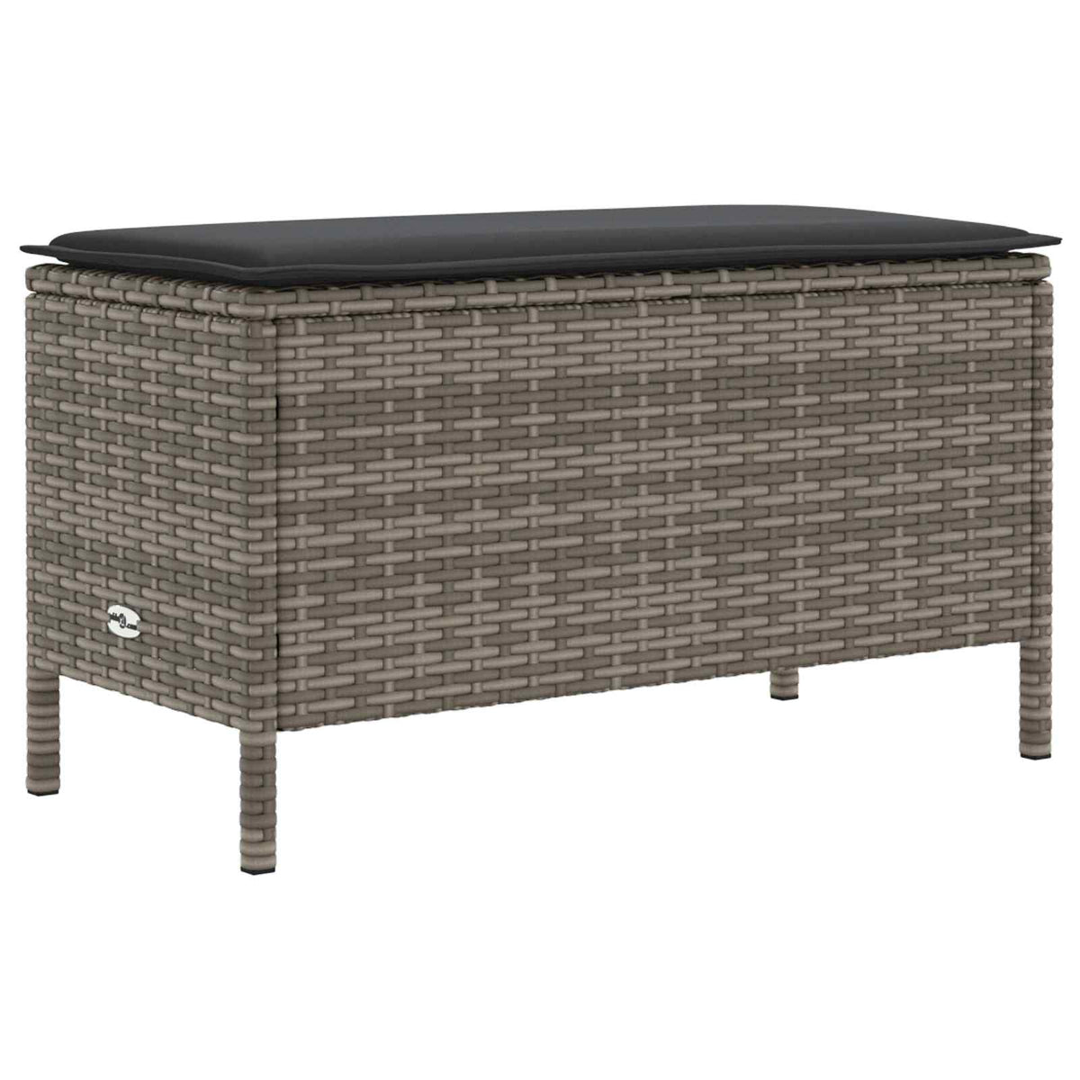 Furniture Sets with Pillow 7 pcs Grey and Dark Grey PE Rattan