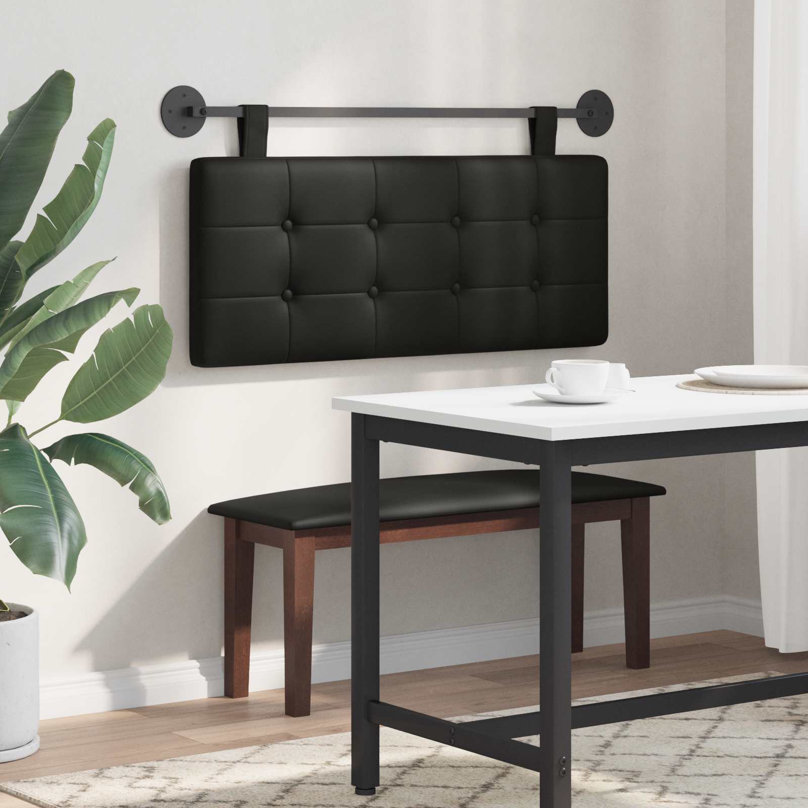 Hanging Headboard Faux Leather