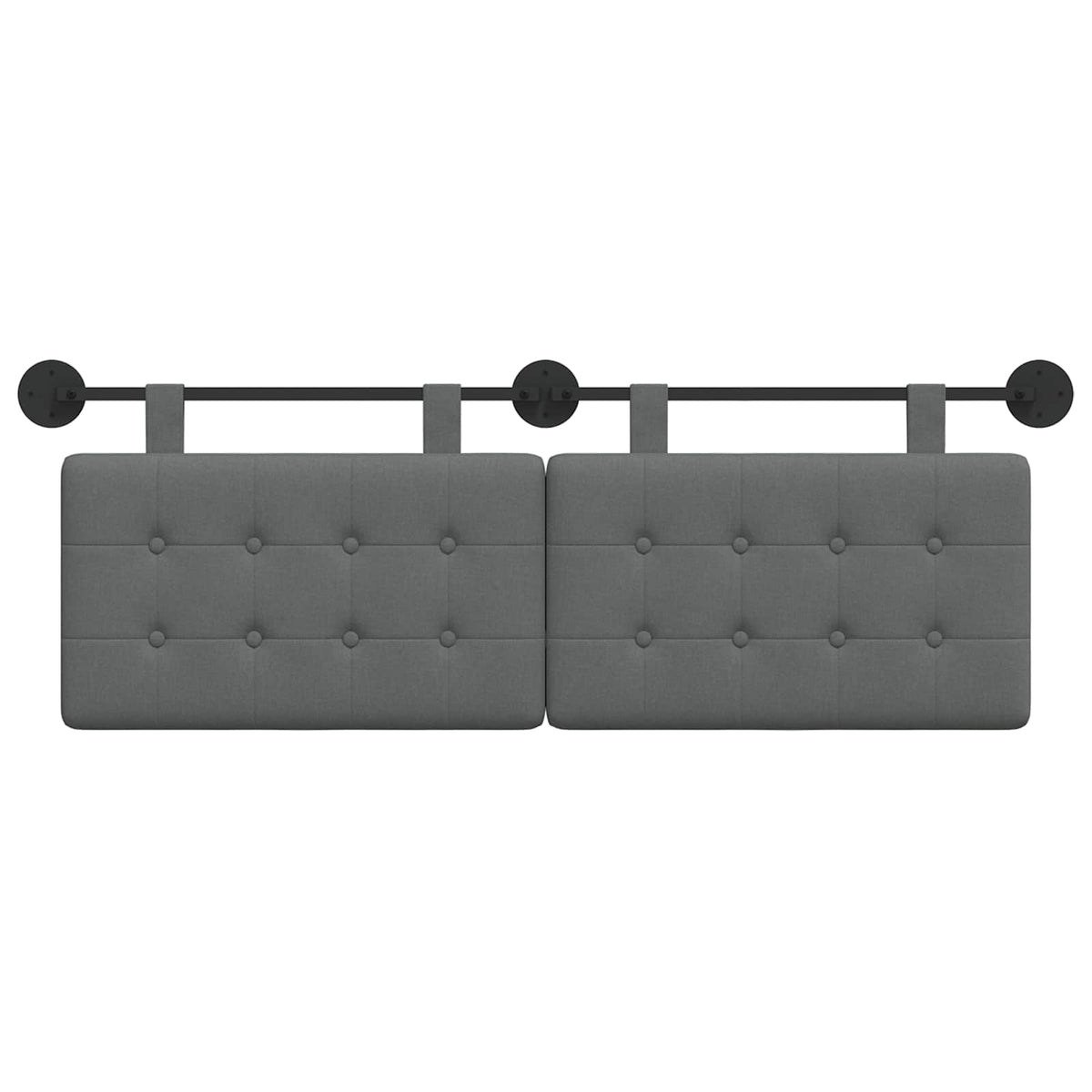 Hanging Headboard Dark Grey Fabric