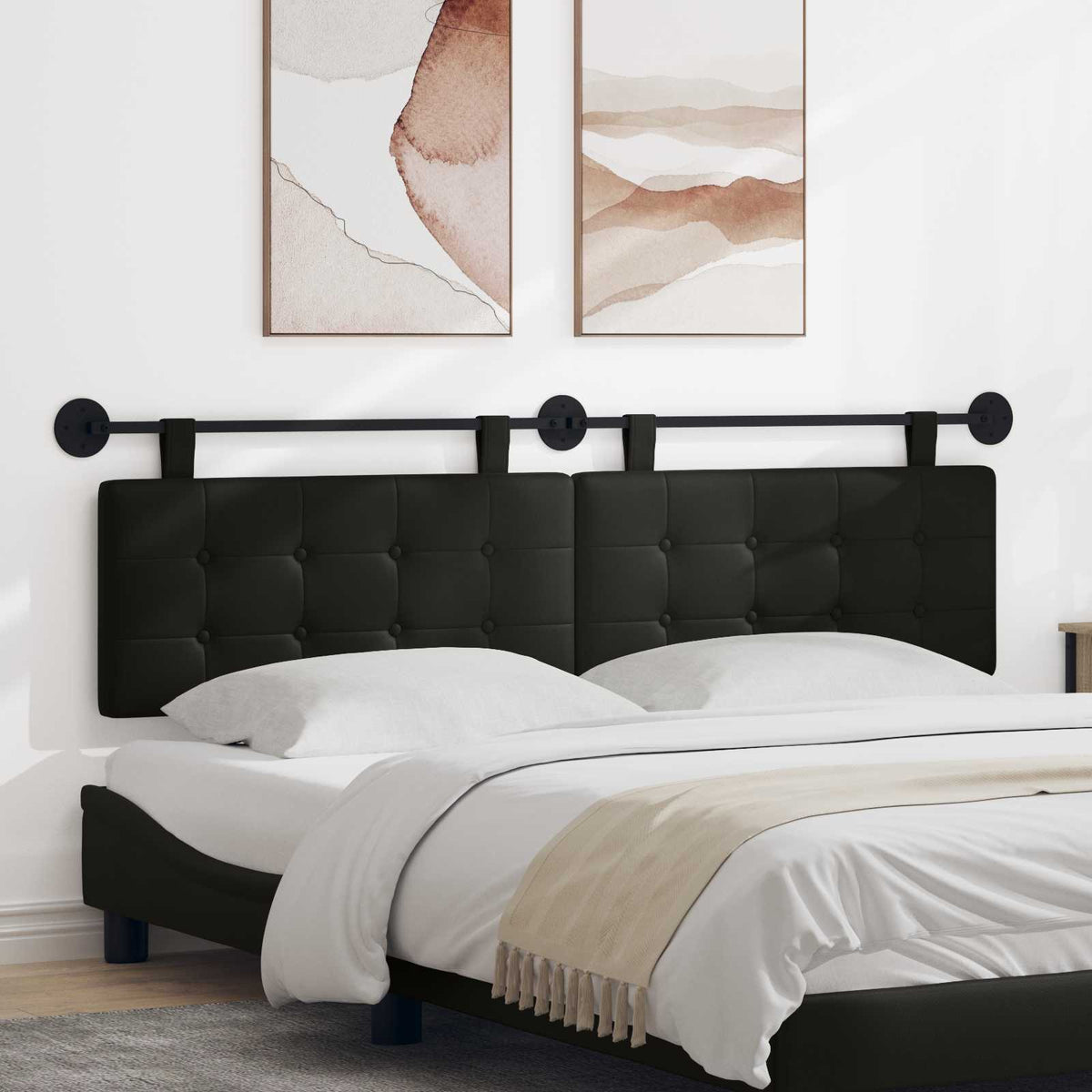 Hanging Headboard Faux Leather