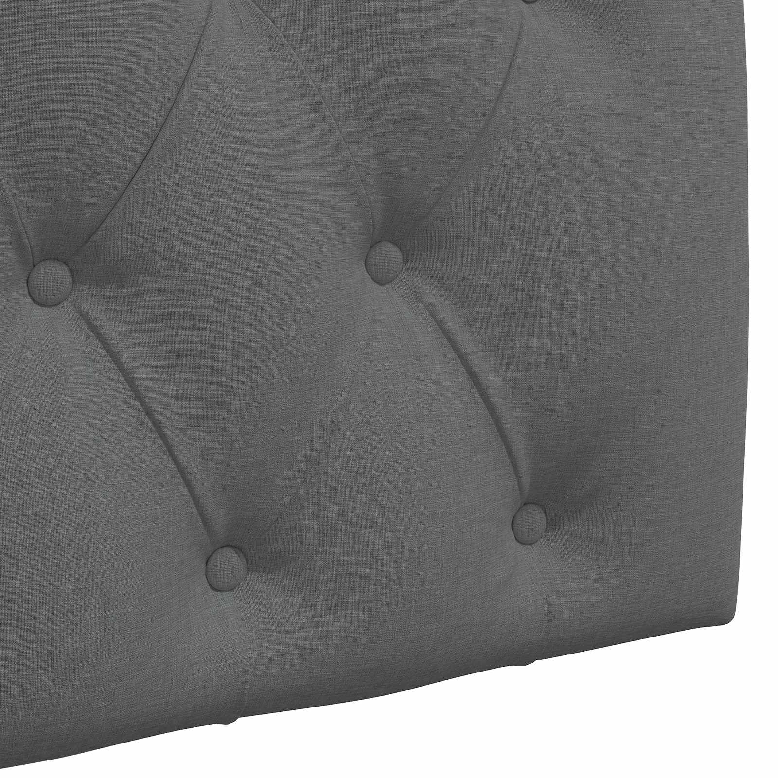Hanging Headboard Dark Grey Fabric