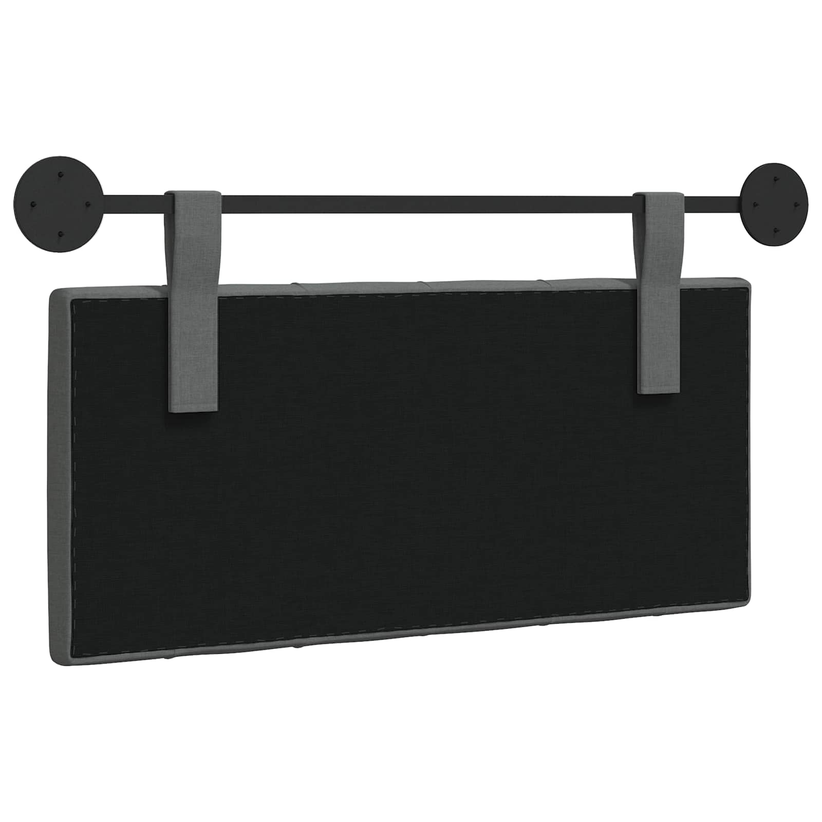 Hanging Headboard Dark Grey Fabric