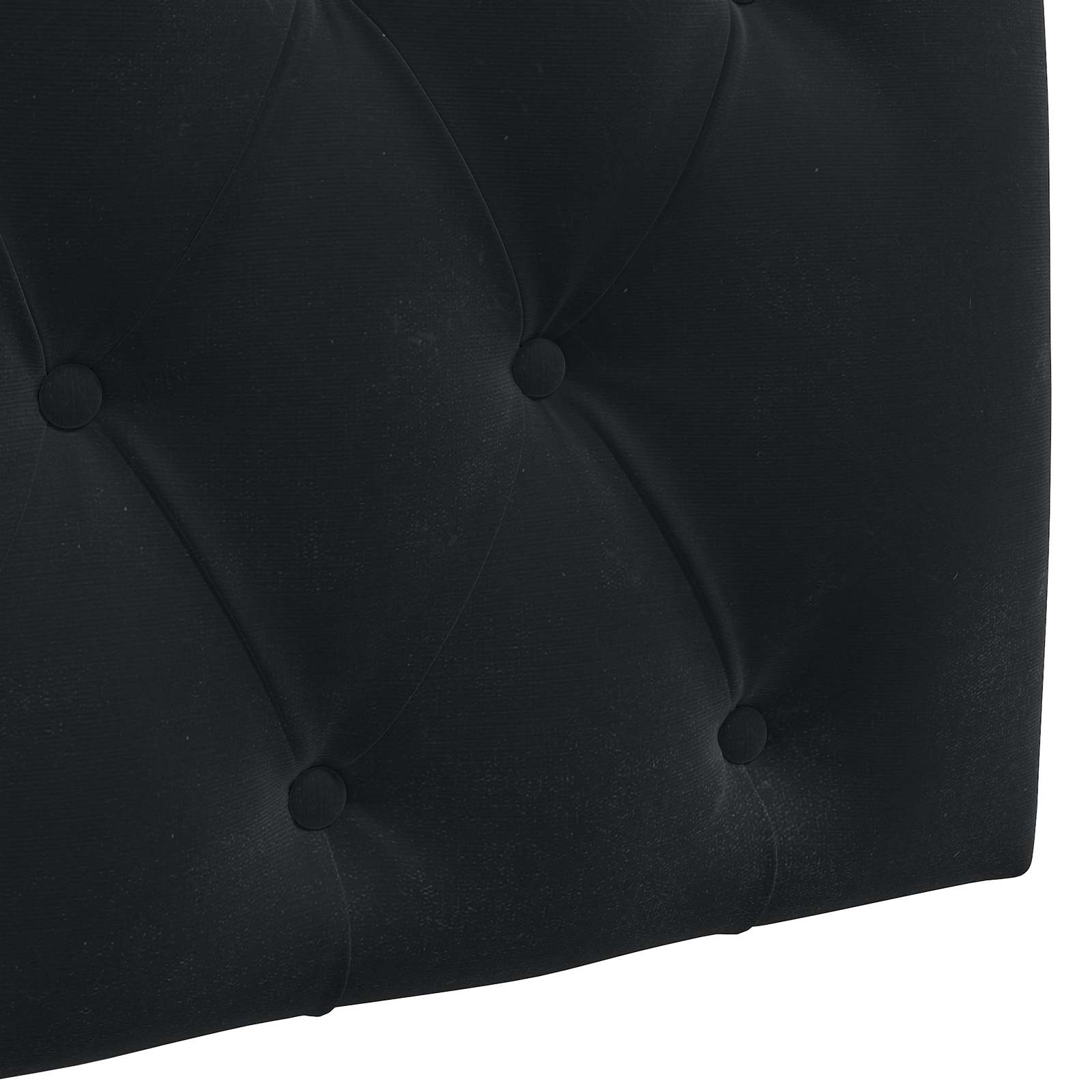 Hanging Headboard with LED Light Black Velvet