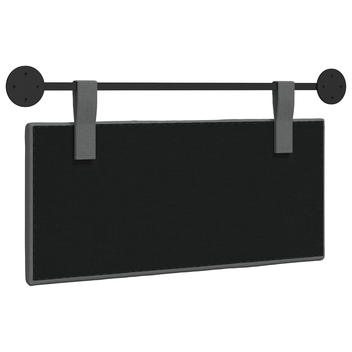 Hanging Headboard Dark Grey Fabric
