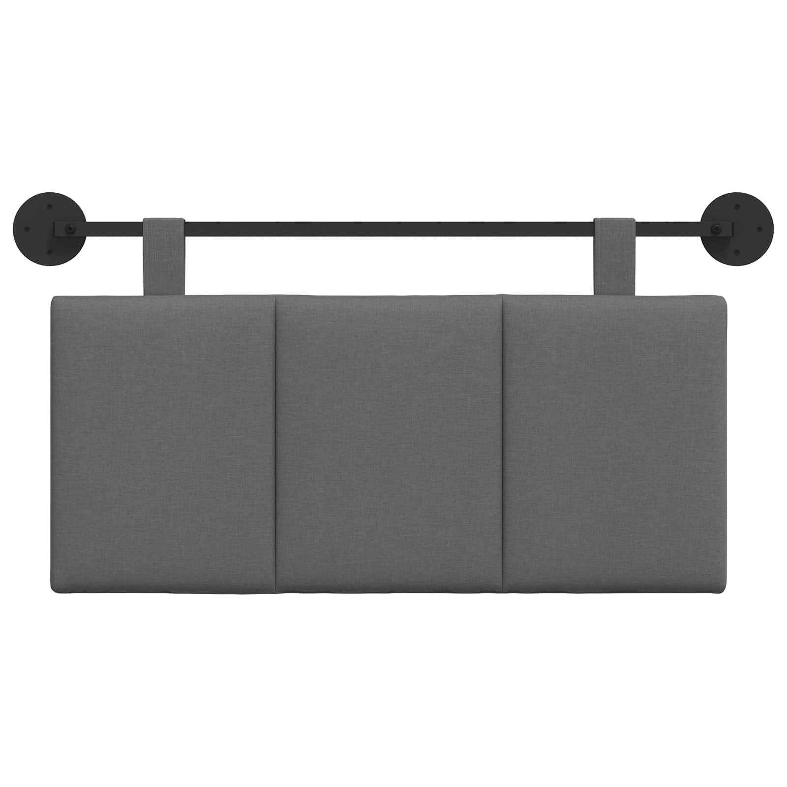 Hanging Headboard Dark Grey Fabric