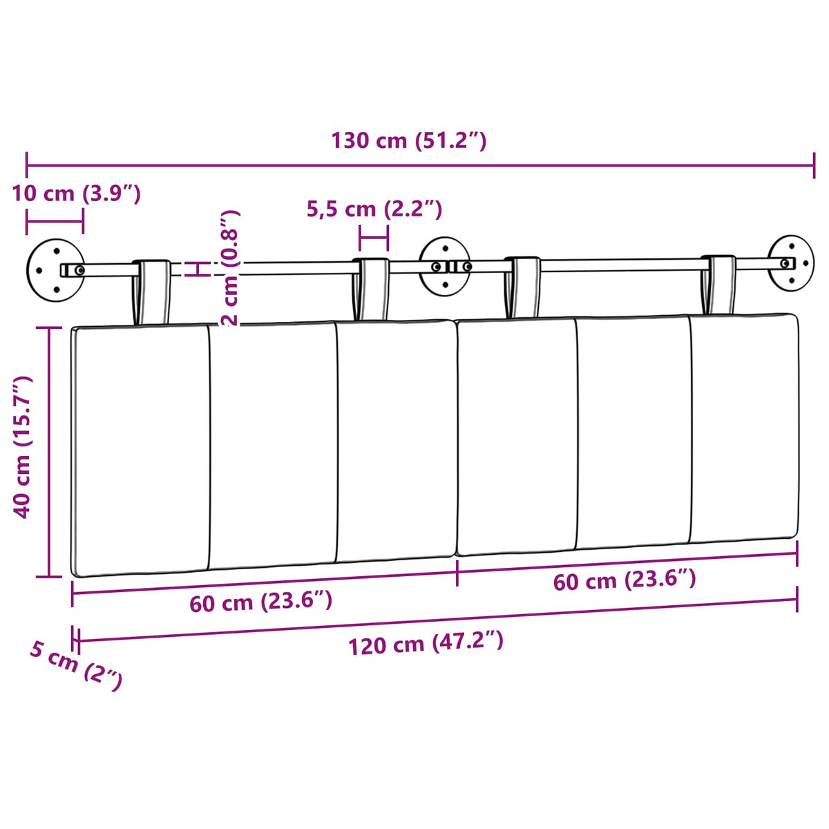Hanging Headboard Fabric