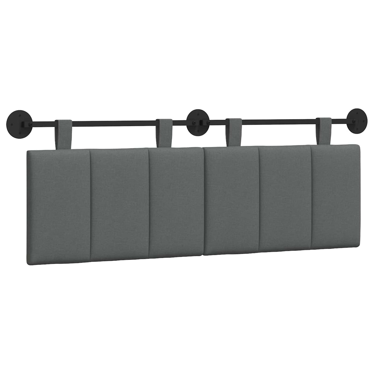 Hanging Headboard Dark Grey Fabric