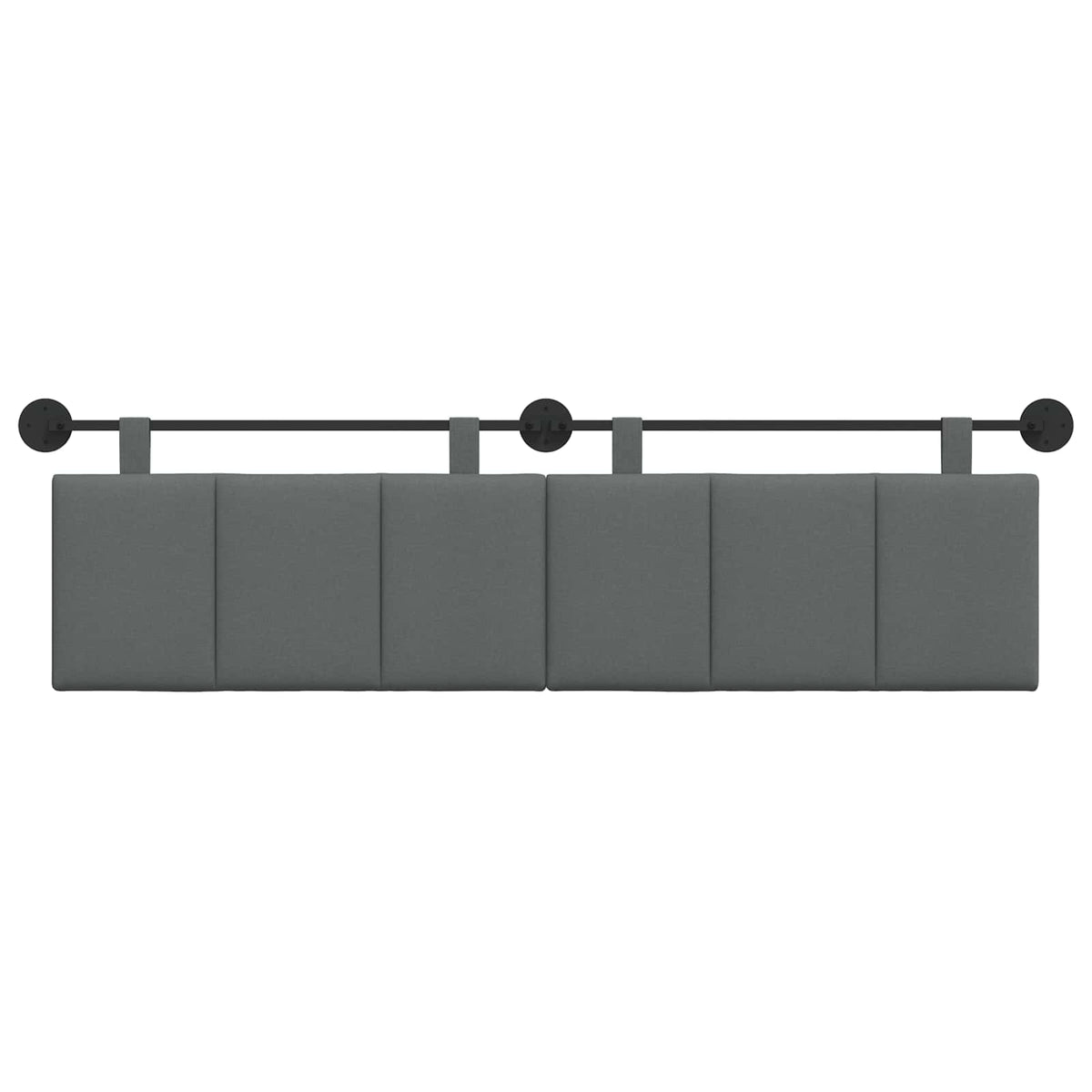 Hanging Headboard Dark Grey Fabric