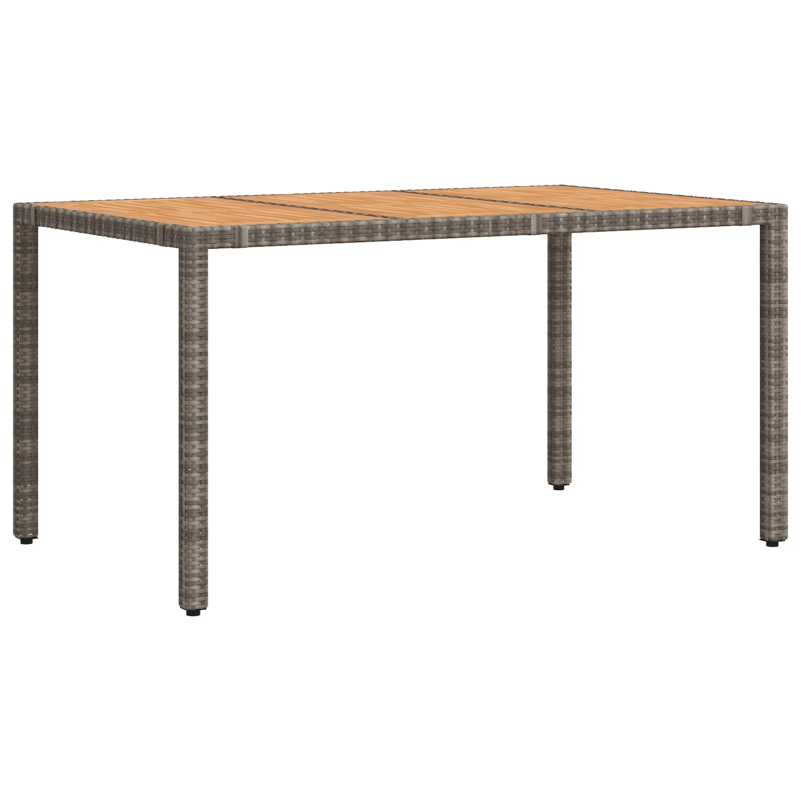 Outdoor Dining Set 5 pcs Light Grey and Dark Grey