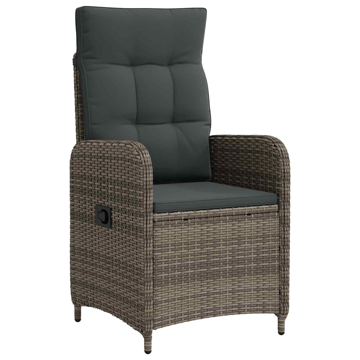 Outdoor Dining Set 3 pcs Light Grey and Dark Grey