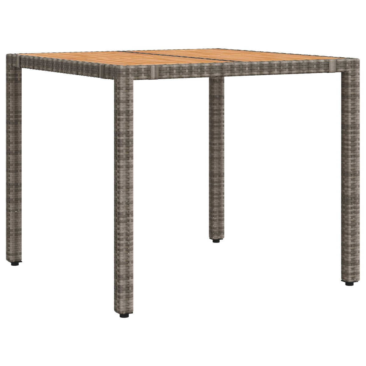 Outdoor Dining Set 5 pcs Light Grey and Dark Grey