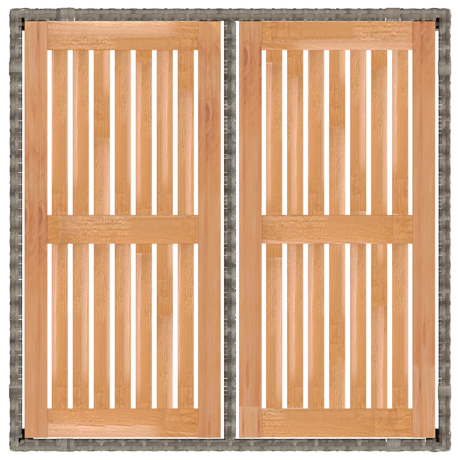 Outdoor Dining Set 5 pcs Light Grey and Dark Grey