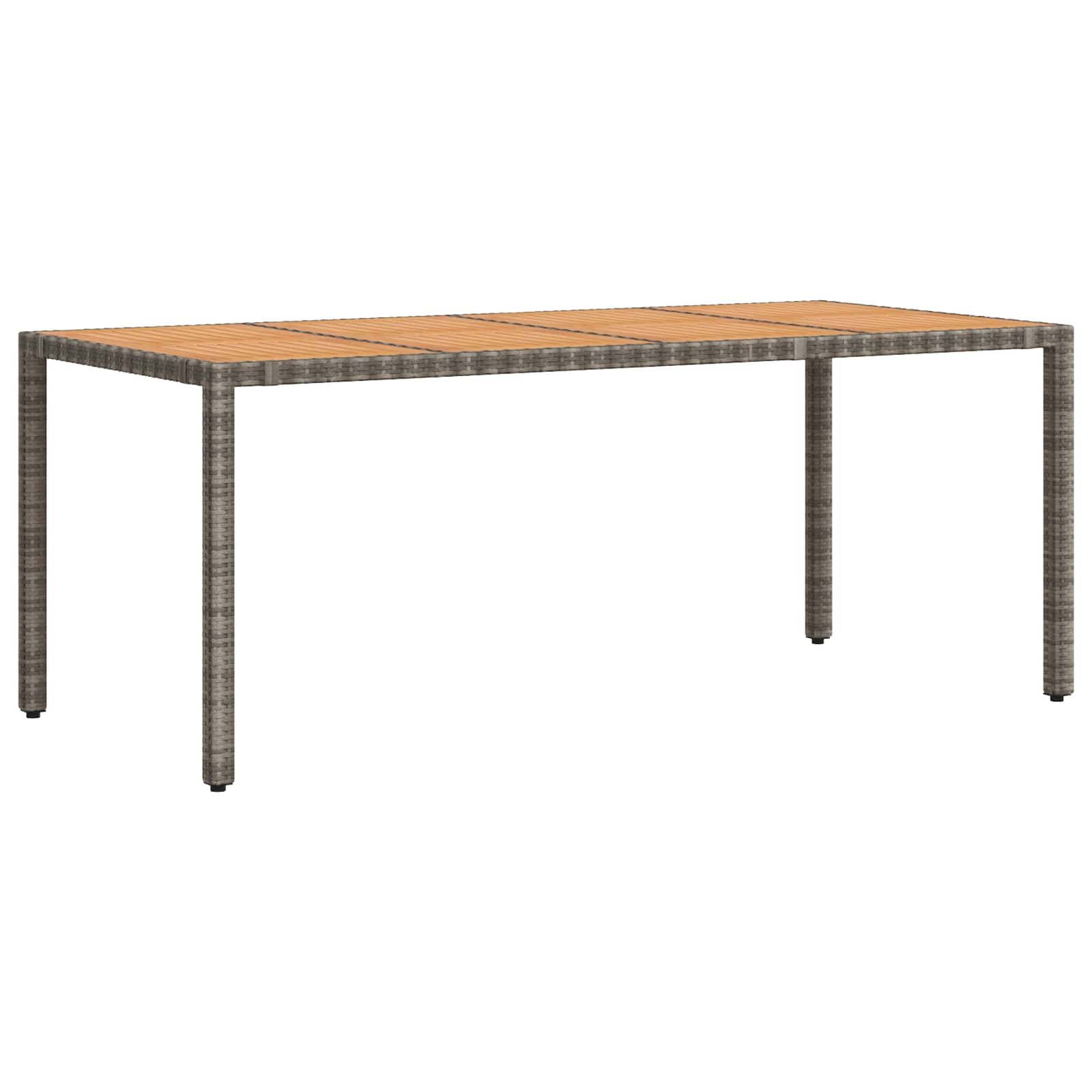Outdoor Dining Set 7 pcs Light Grey and Dark Grey