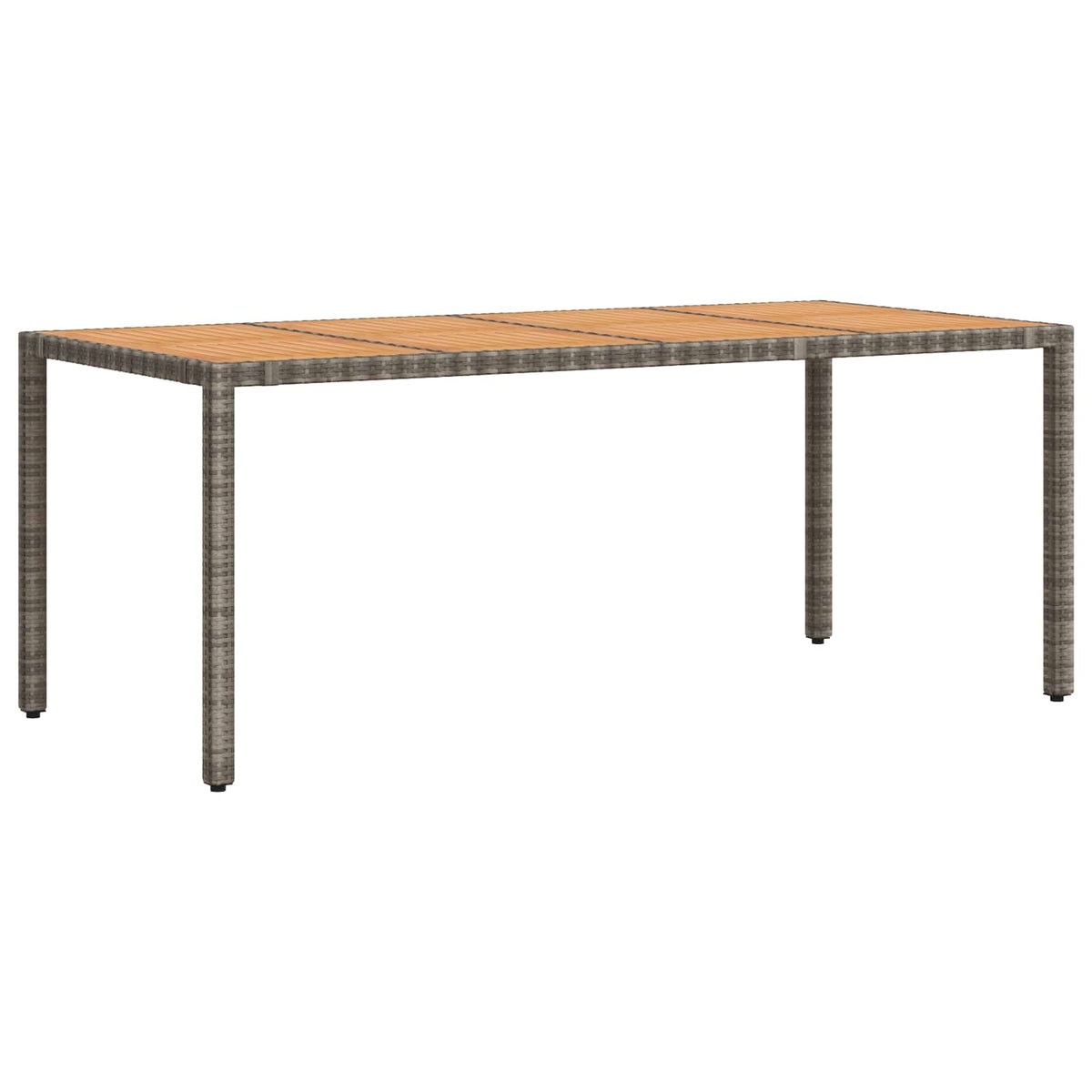 Outdoor Dining Set 9 pcs Light Grey and Dark Grey