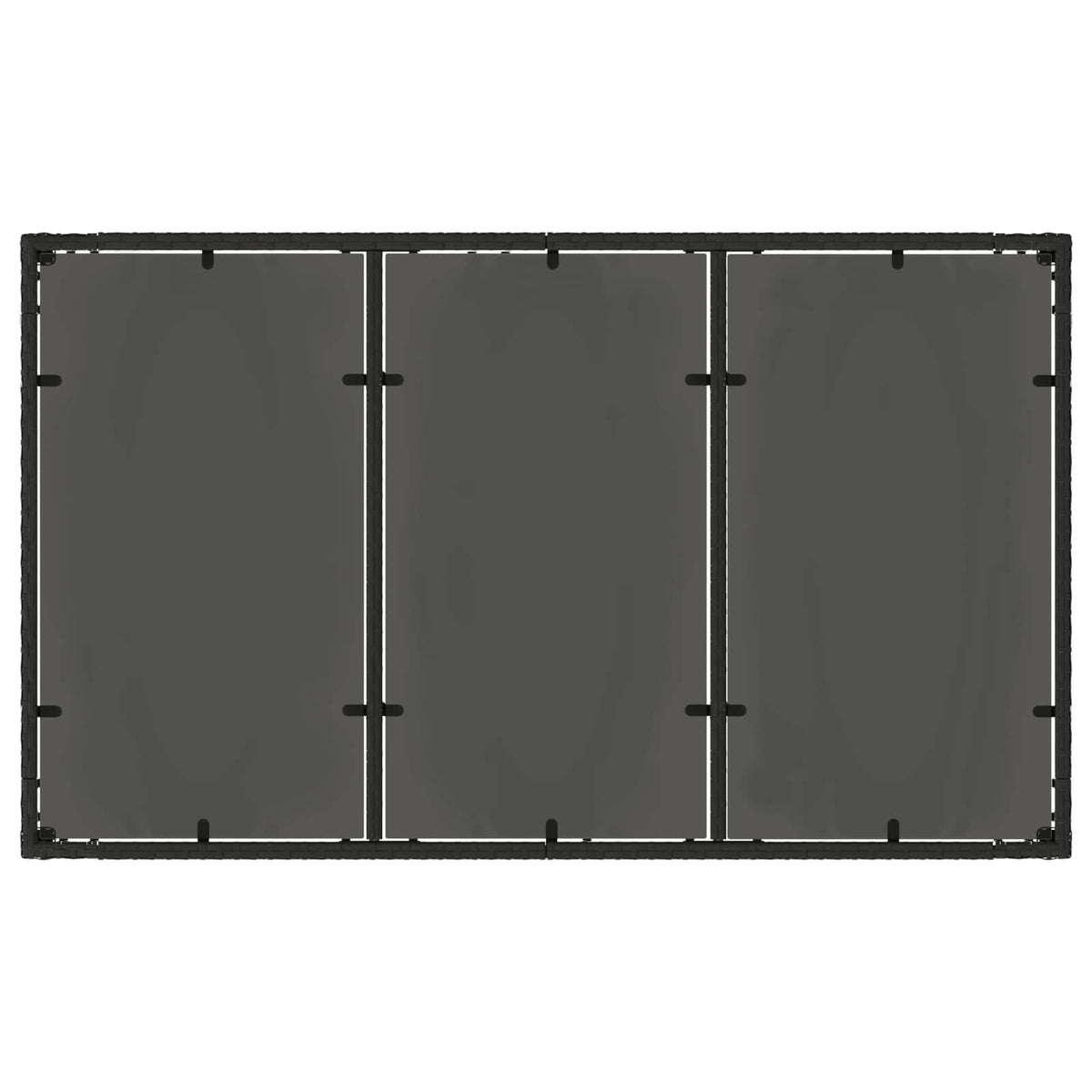 Outdoor Dining Set 5 pcs Black 150 x 90 x 75 cm Poly Rattan