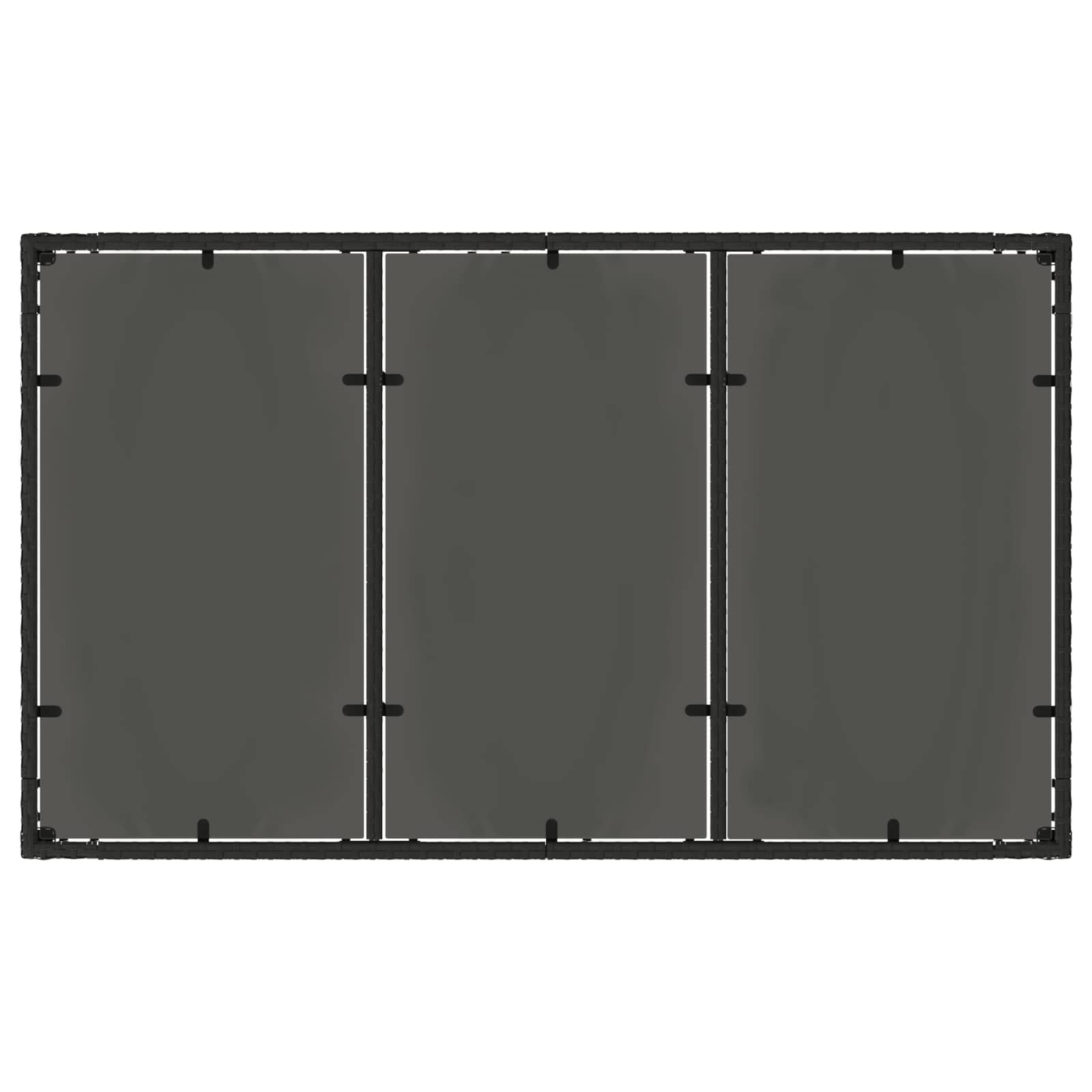 Outdoor Dining Set 5 pcs Black 150 x 90 x 75 cm Poly Rattan