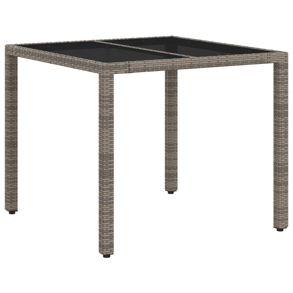 Outdoor Dining Set 3 pcs Light Grey and Dark Grey