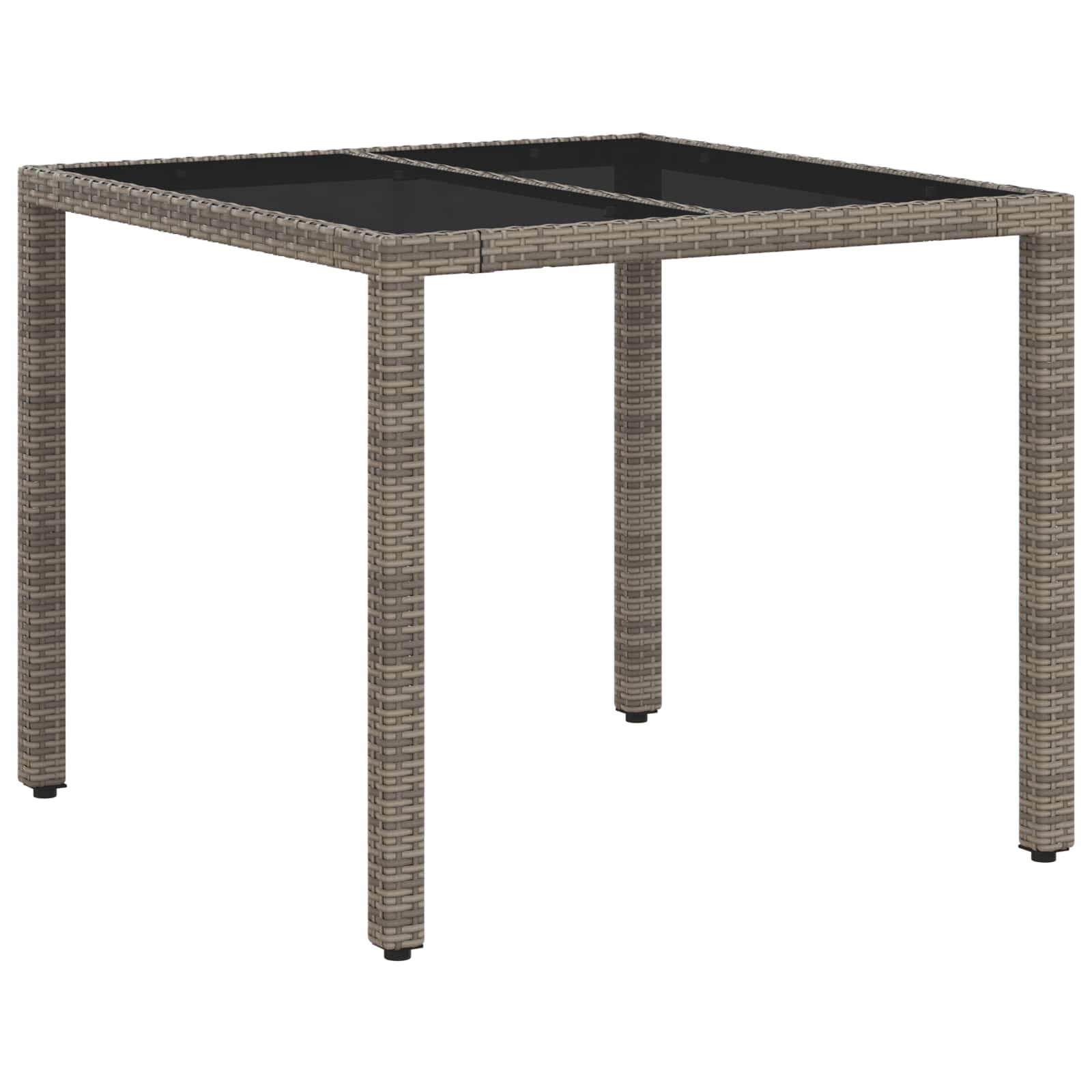 Outdoor Dining Set 3 pcs Light Grey and Dark Grey