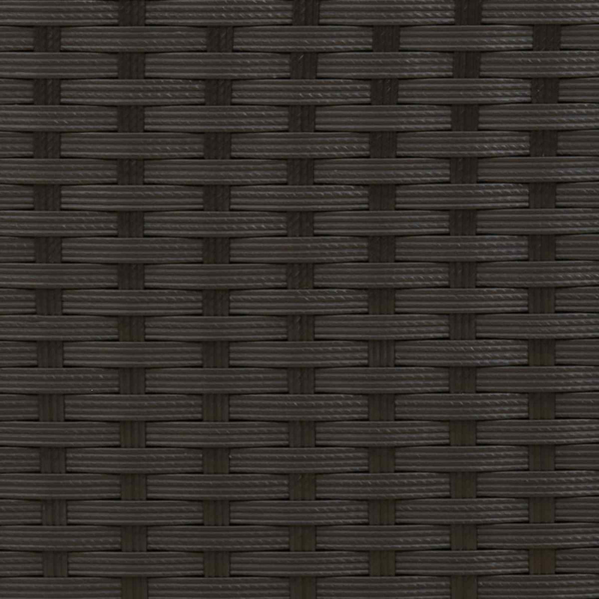 Garden Lounge Set 3 pcs Black PE Rattan and Powder-Coated Steel
