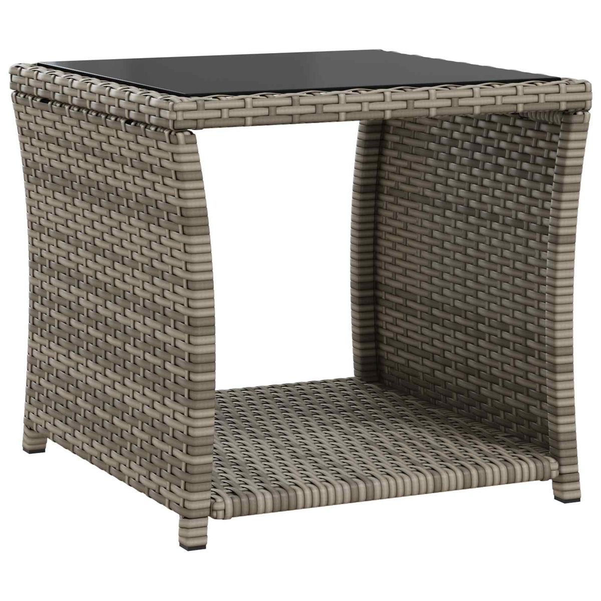 Garden Lounge Set 2 pcs Grey and Dark Grey