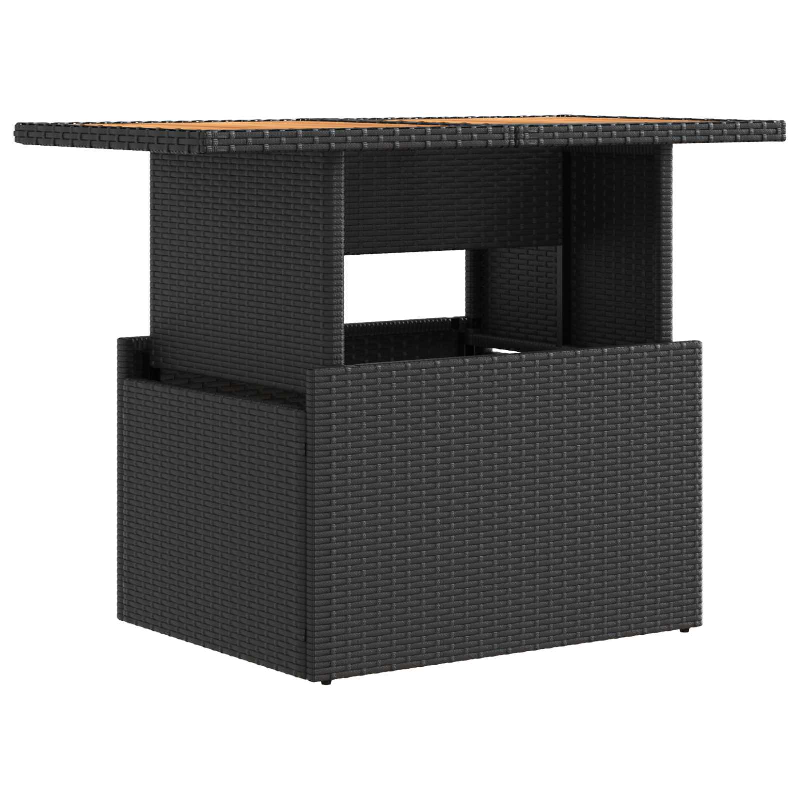 Outdoor Dining Set 3 pcs Black
