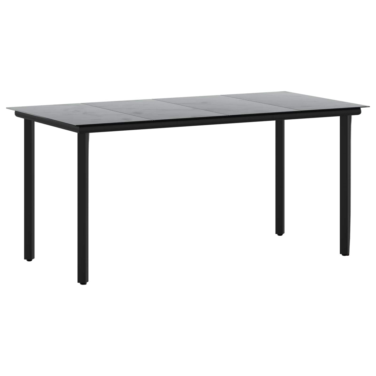Sofa Table Set 5 pcs PE Rattan and Powder-Coated Steel