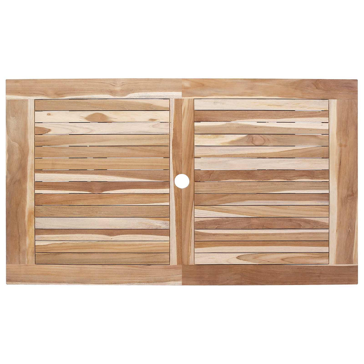 Garden Furniture Set 7 pcs Natural Solid Teak Wood