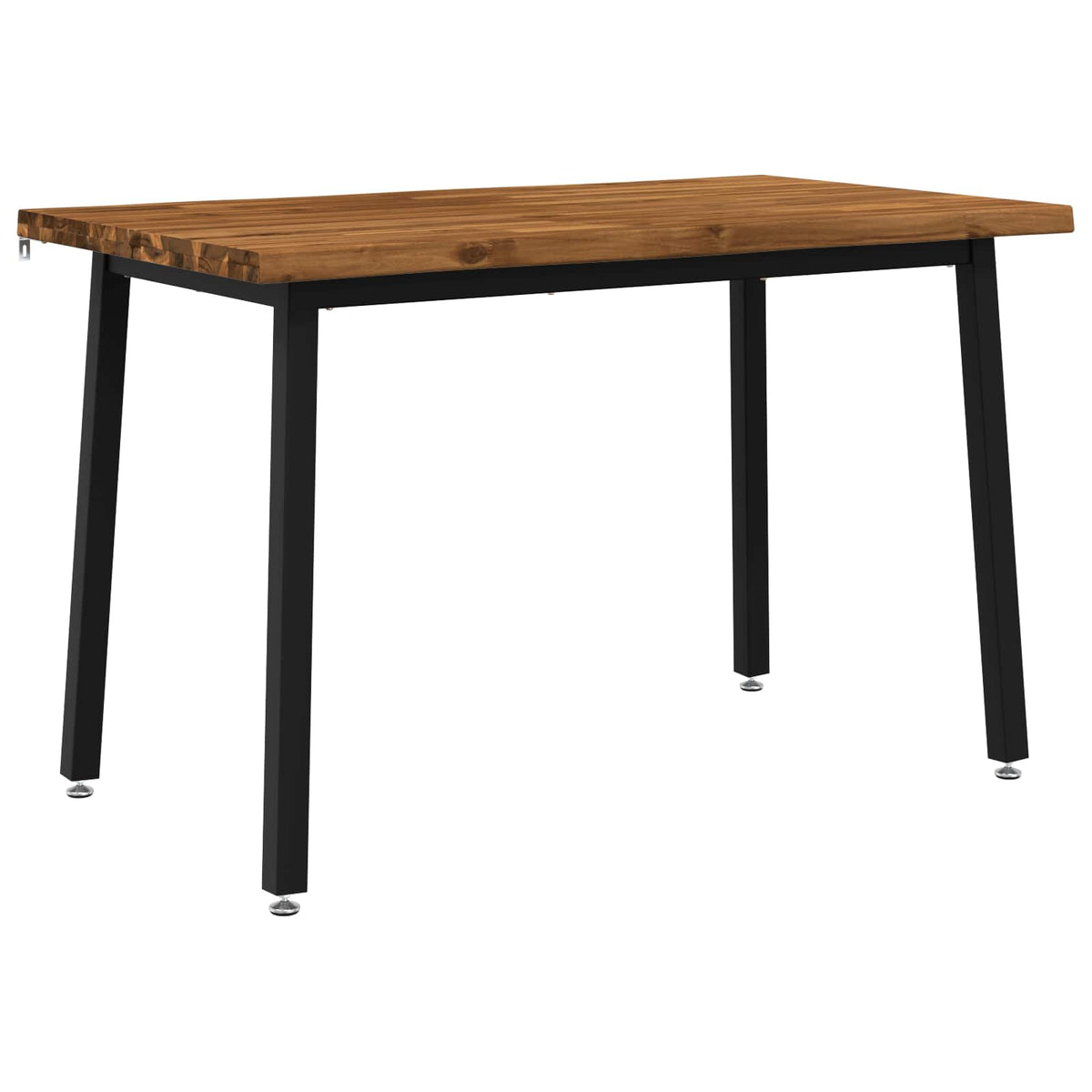 120 x 70 x 75 cm Solid Acacia Wood Natural and Black