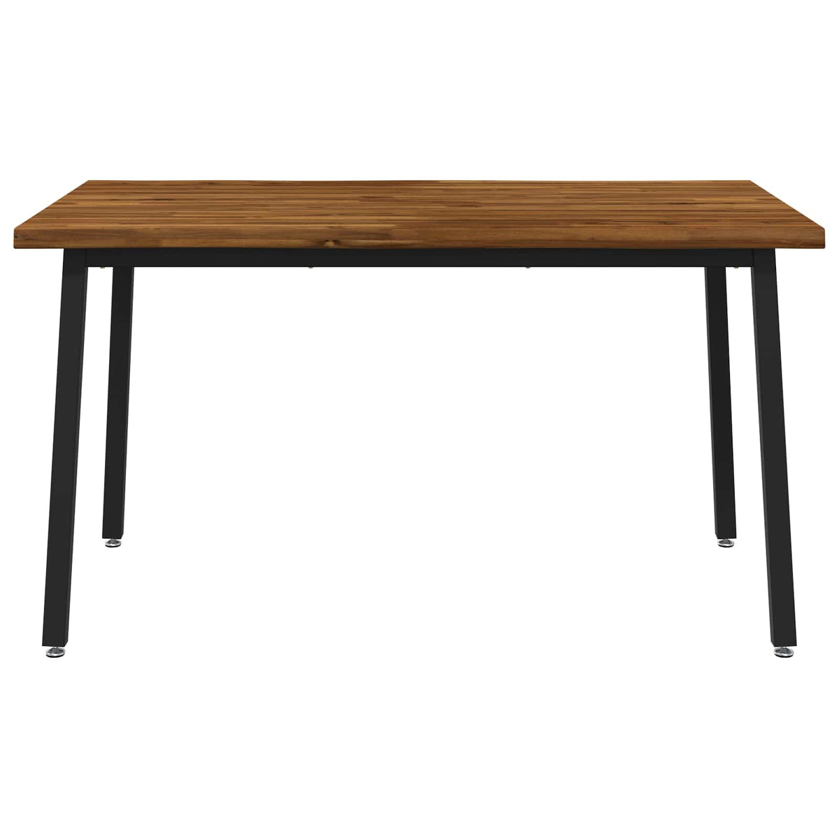 120 x 90 x 75 cm Solid Acacia Wood Natural and Black