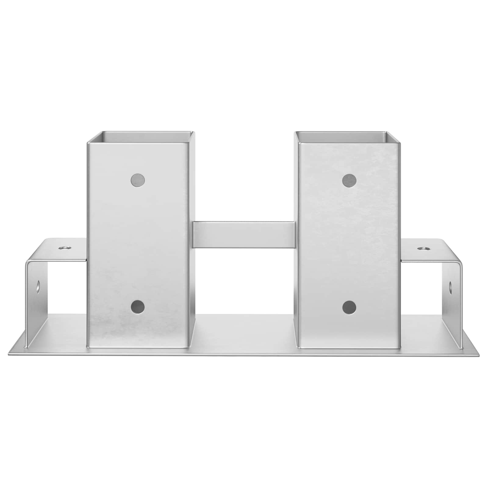 Firewood Stack Aid 12 pcs Silver 34 x 10 x 15 cm Steel