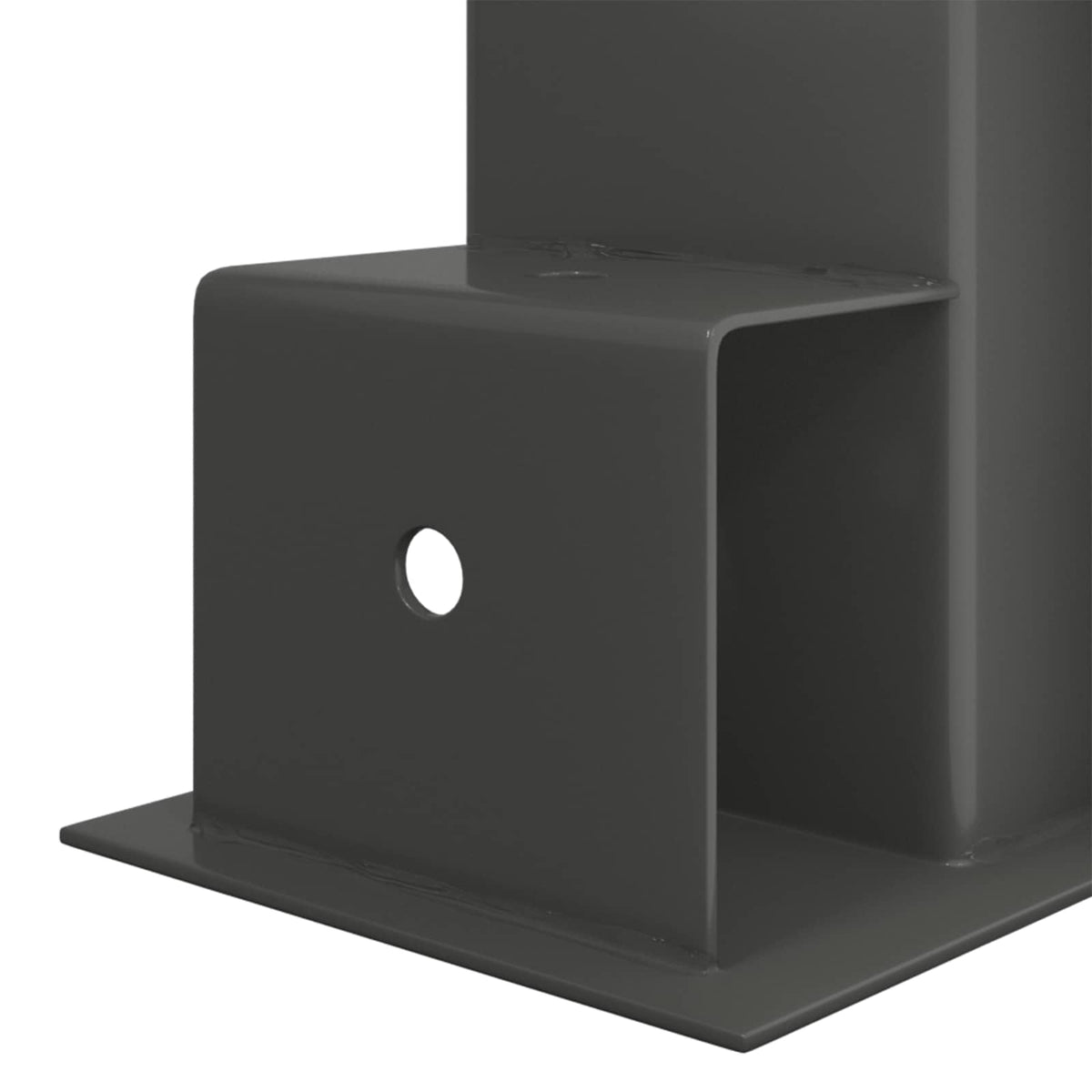 Firewood Stack Aid 4 pcs Anthracite 34 x 10 x 15 cm Steel