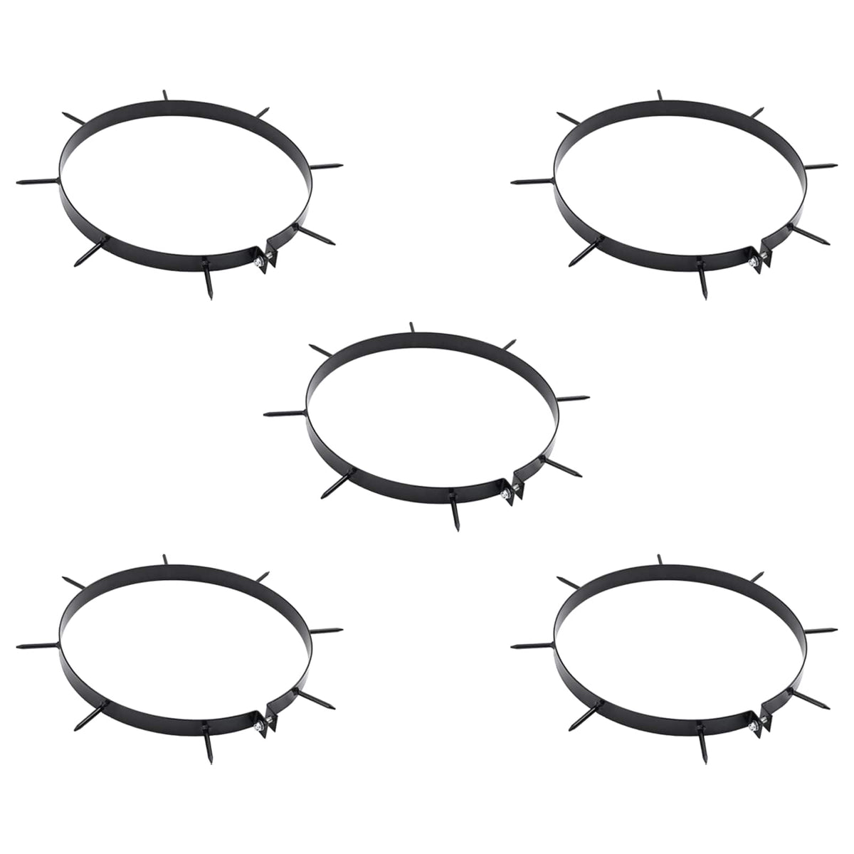 Lawn Aerator Clamp with Spikes 5 pcs Ø 30 cm Steel