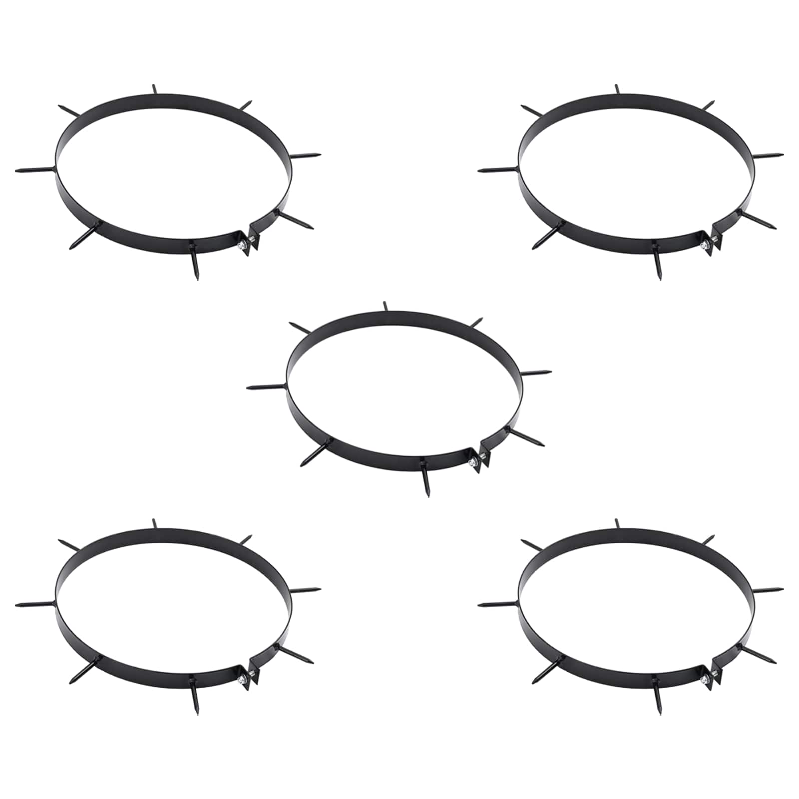 Lawn Aerator Clamp with Spikes 5 pcs Ø 30 cm Steel