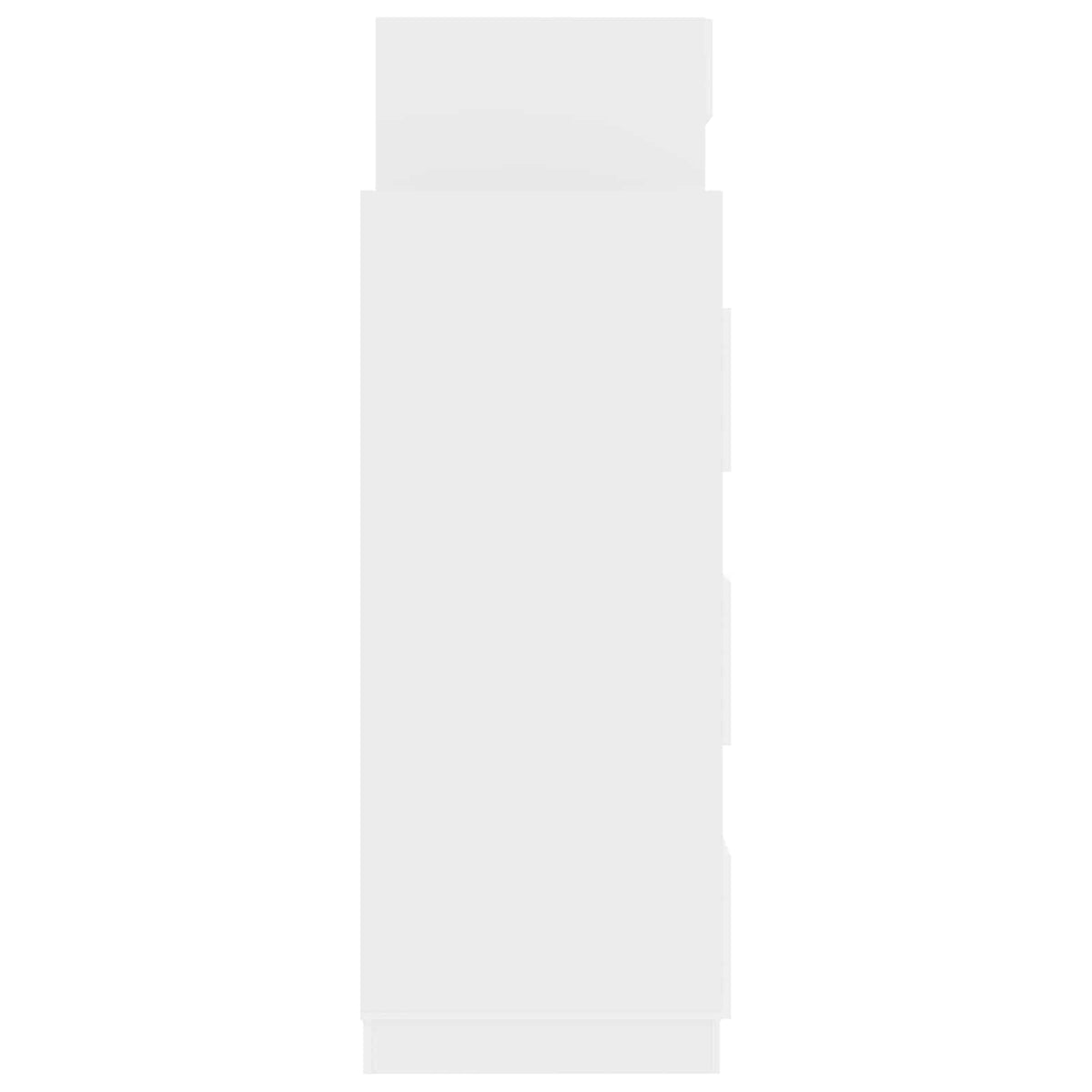 Laundry Cabinet Set with Storage 2 pcs White Engineered wood