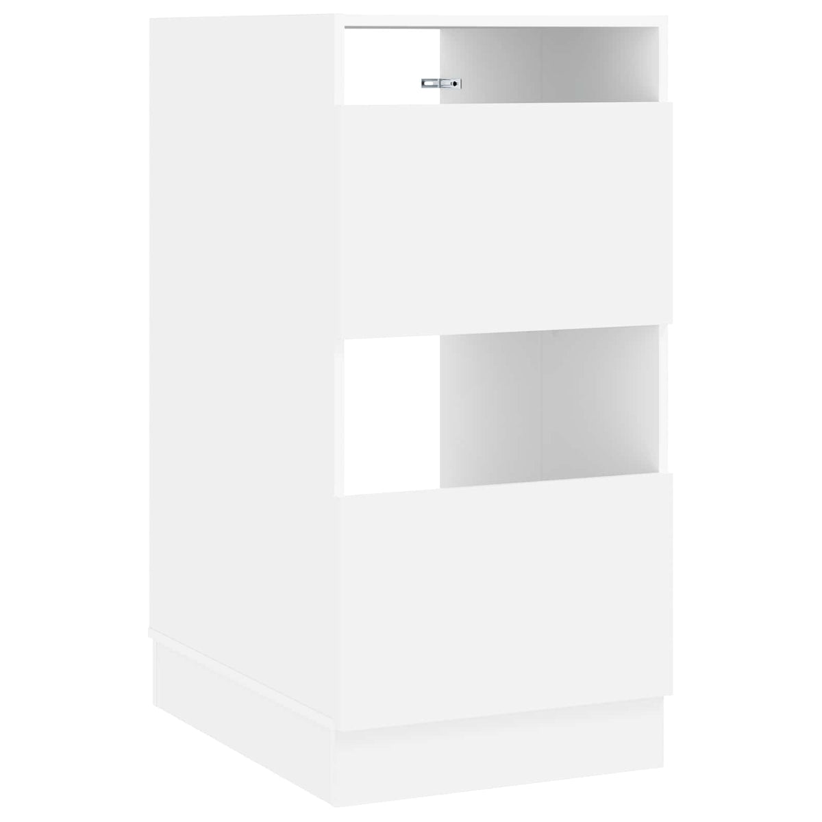 Laundry Cabinet Set with Storage 2 pcs White Engineered wood