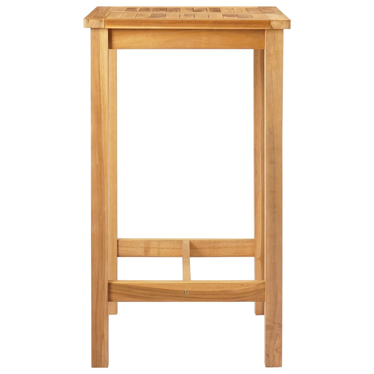 Bar Table Natural 60 x 60 x 105 cm Solid Teak