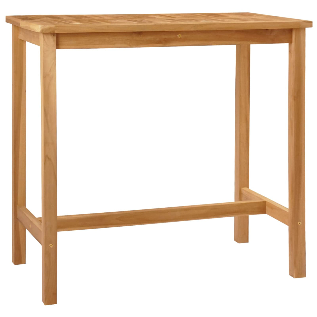 Bar Table Natural 110 x 60 x 105 cm Solid Teak
