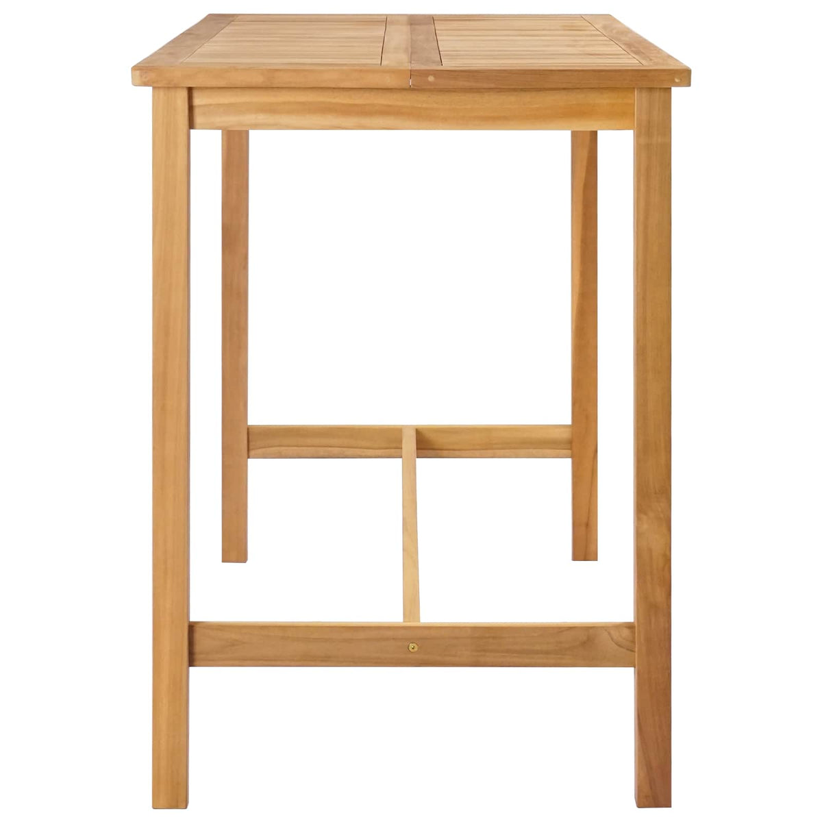 Bar Table Natural 150 x 75 x 105 cm Solid Teak Wood