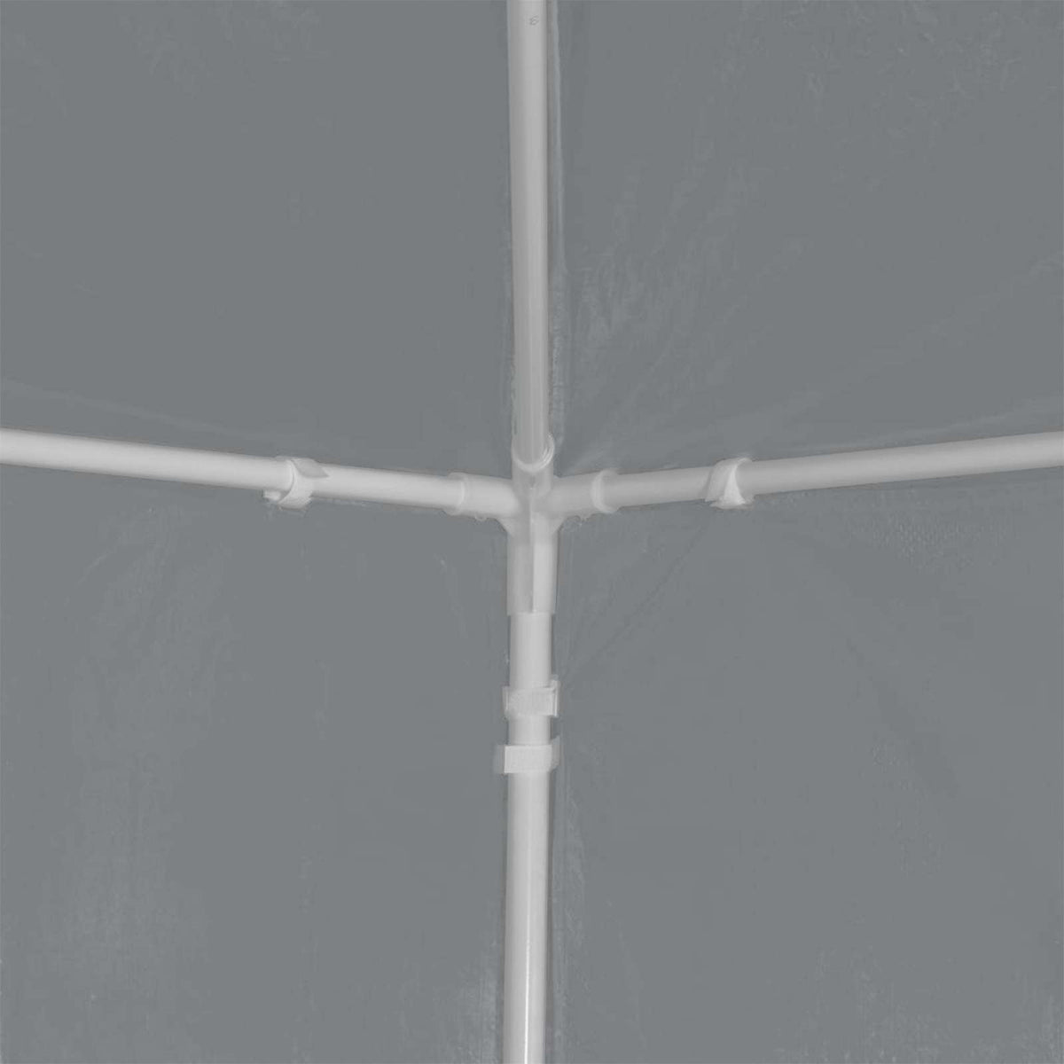 Party Tent 1200 x 300 x 255 cm Light Grey PE and Steel