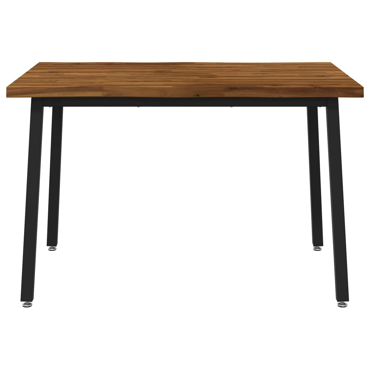 110 x 55 x 75 cm Solid Acacia Wood Natural and Black