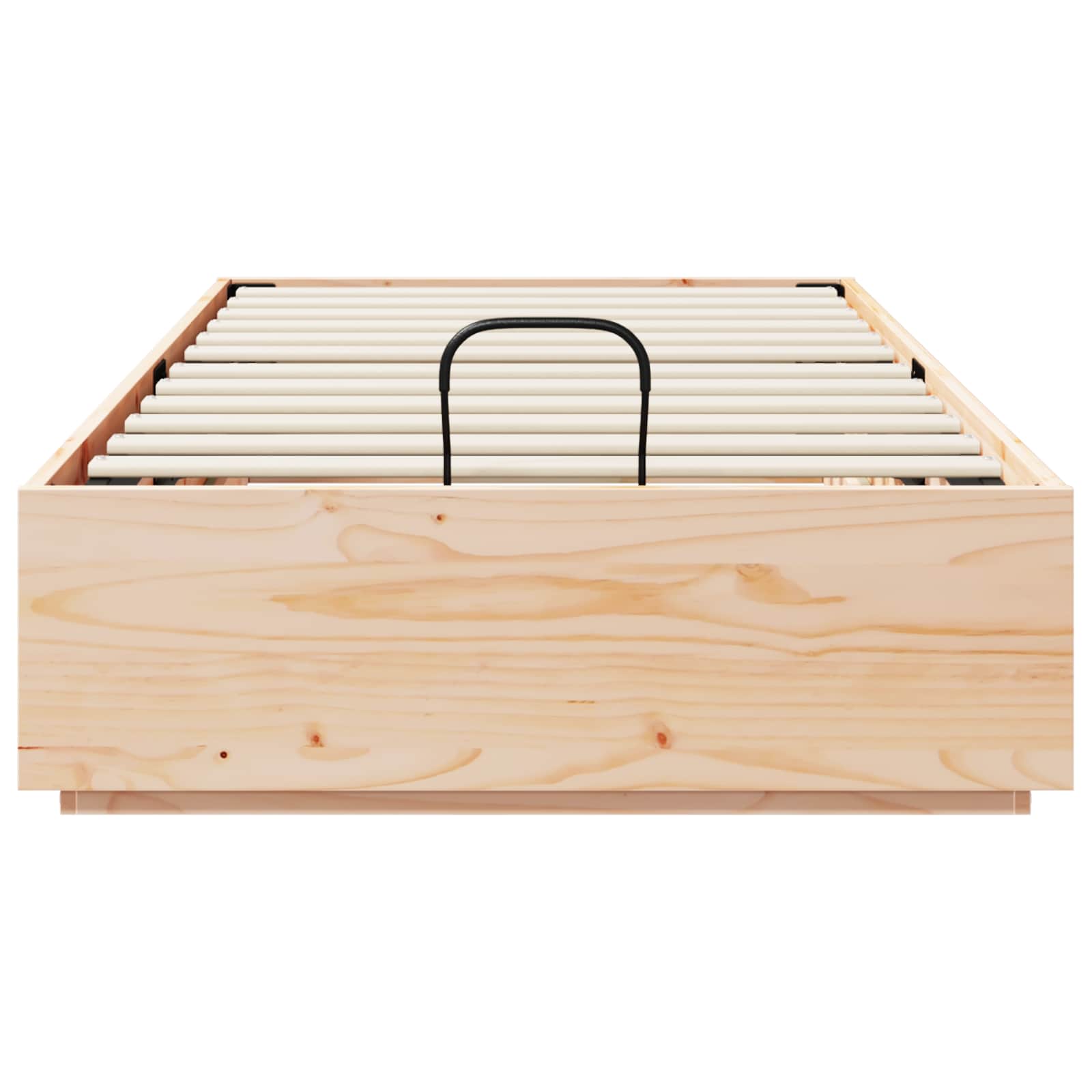Ottoman Bed Frame Natural 90 x 190 cm Solid Pine Wood