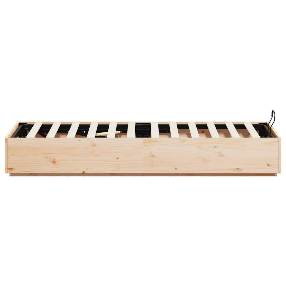 Ottoman Bed Frame Natural 90 x 190 cm Solid Pine Wood