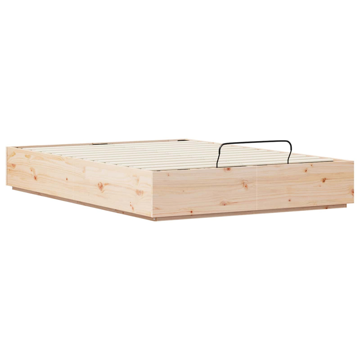 Ottoman Bed Frame Natural 150 x 200 cm Solid Pine Wood