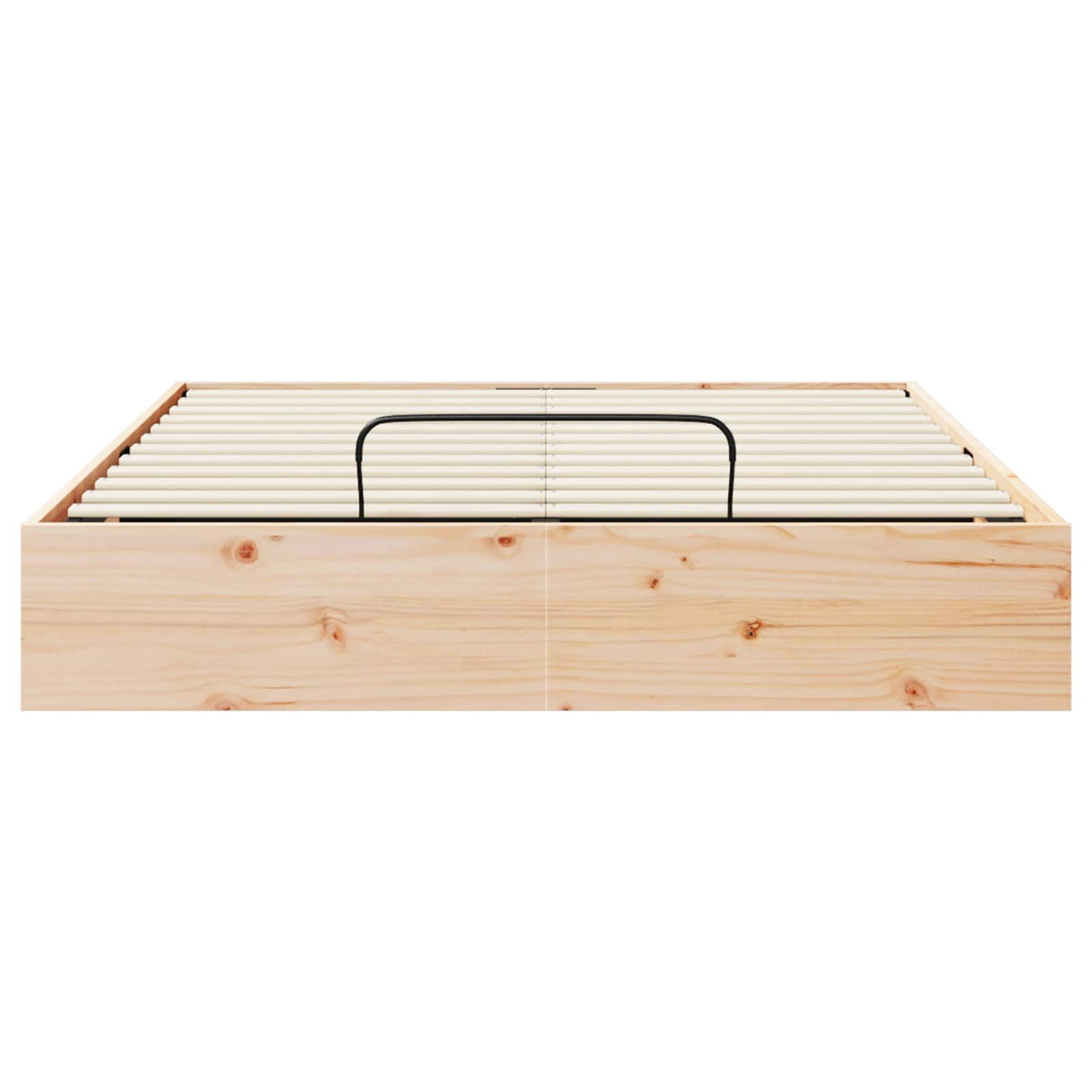 Ottoman Bed Frame with Storage Natural 150 x 200 cm