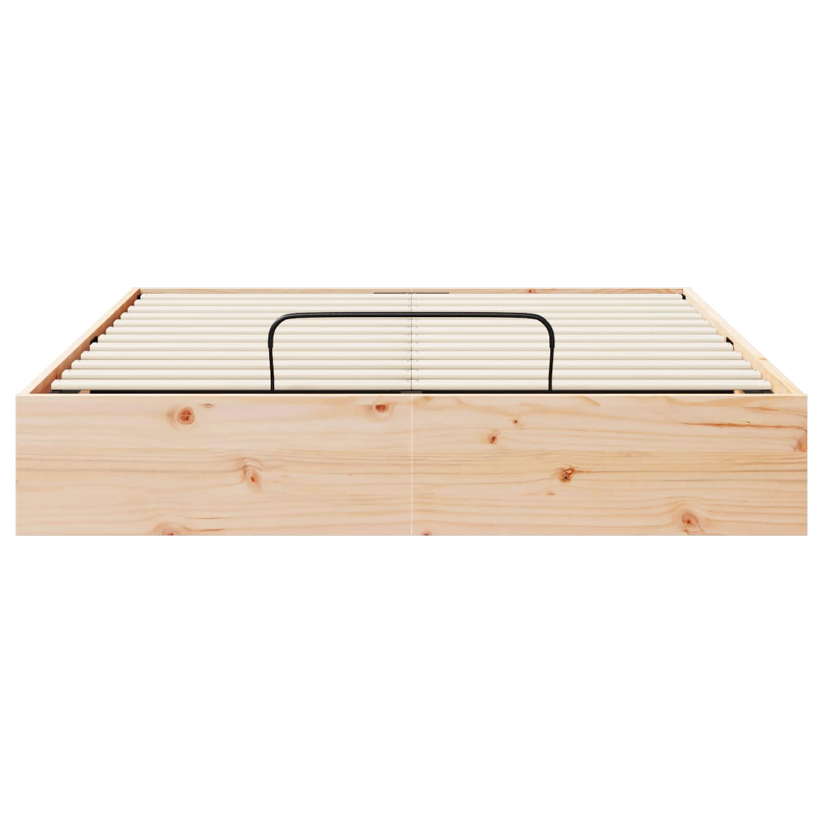 Ottoman Bed Frame with Storage Natural 150 x 200 cm