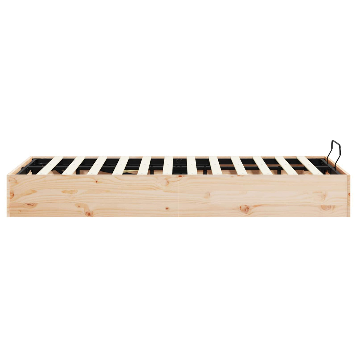 Ottoman Bed Frame with Storage Natural 150 x 200 cm