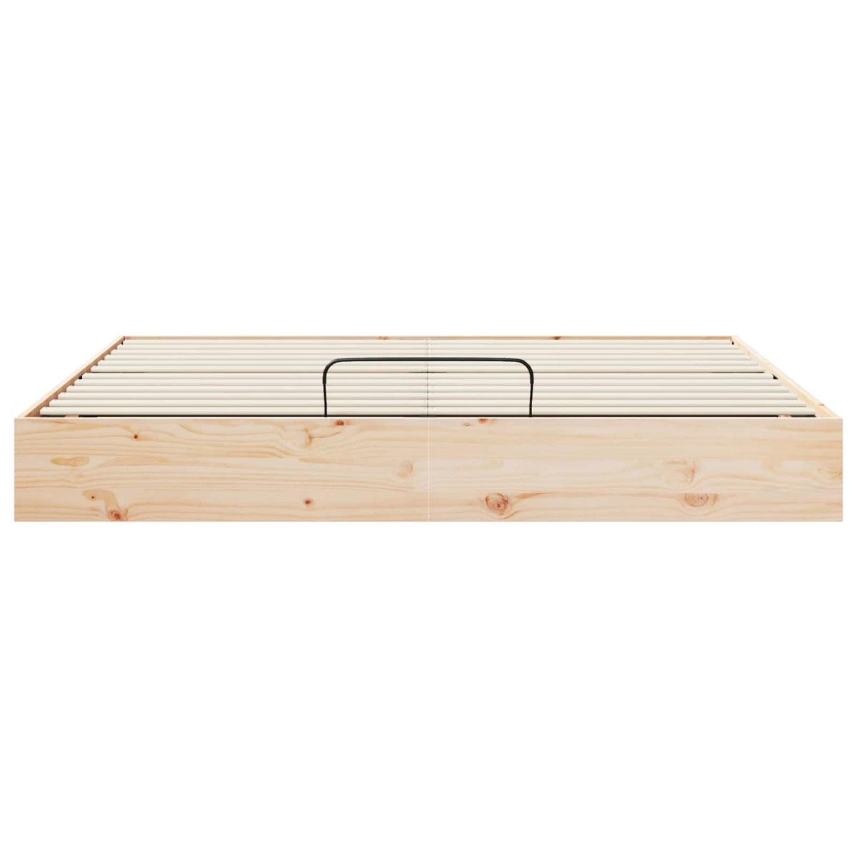 Ottoman Bed Frame with Storage Natural 180 x 200 cm